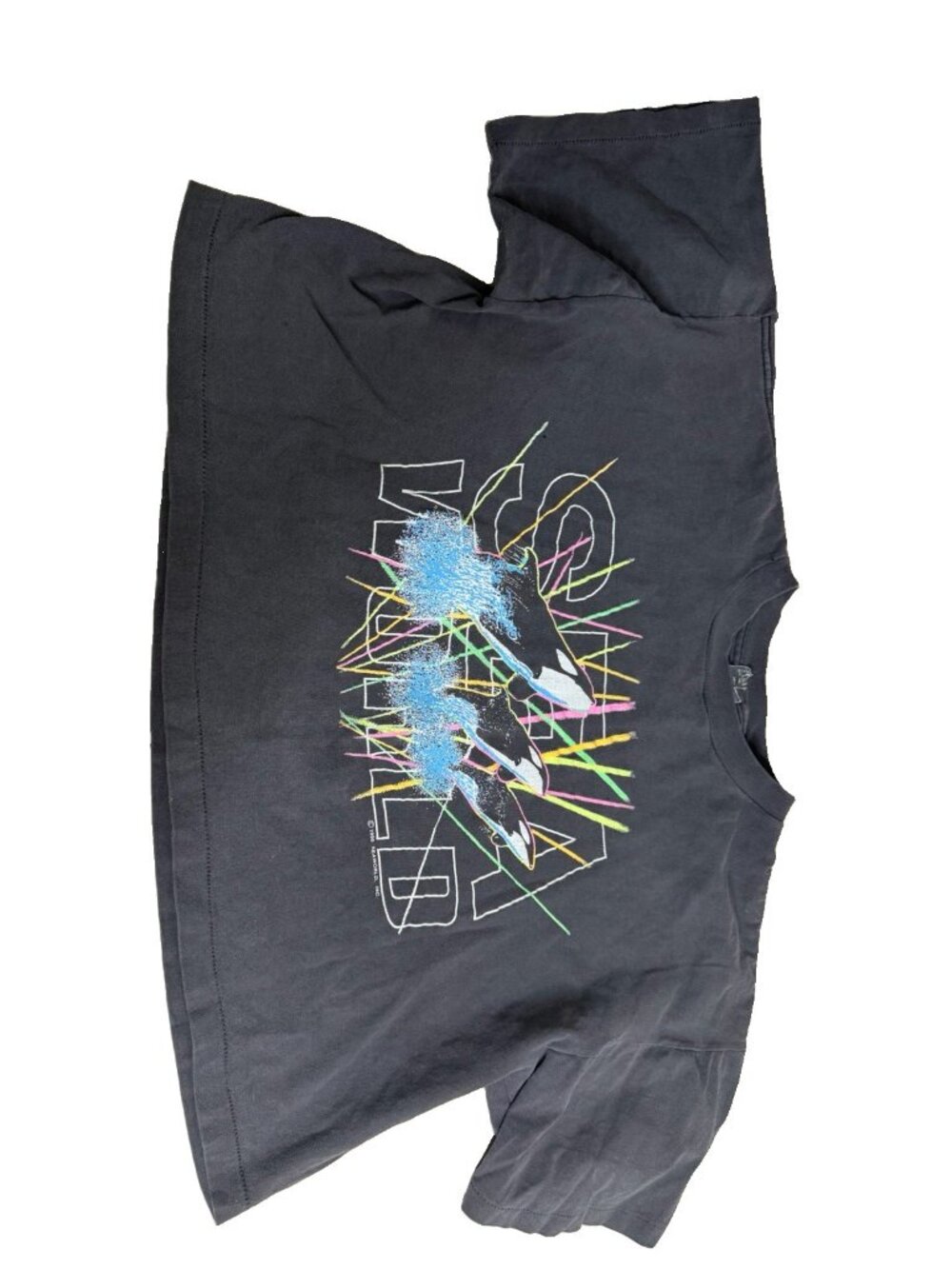 VTG '90 Sherry's Best Sea World Shamu Faded Crop Top One Size -see Descrip GUC